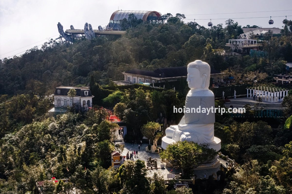 ba na hills buddha aerial view 1