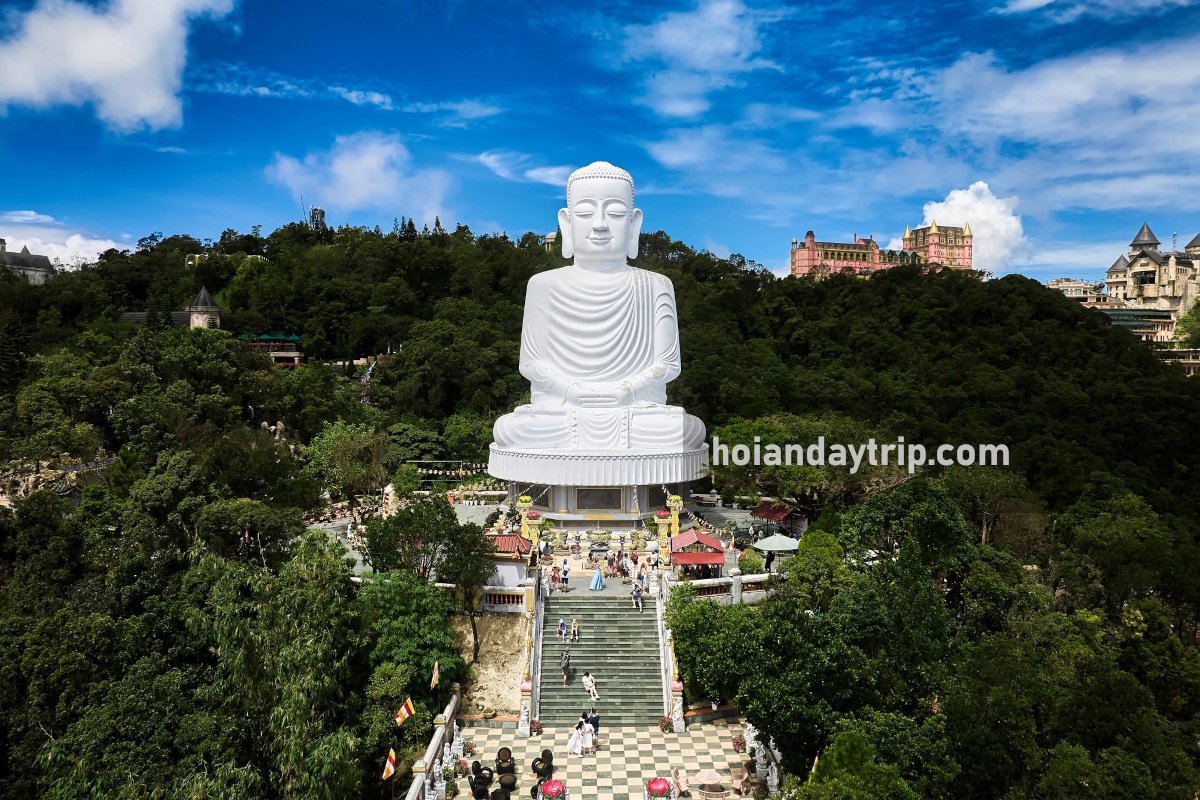 ba na hills buddha aerial view 2