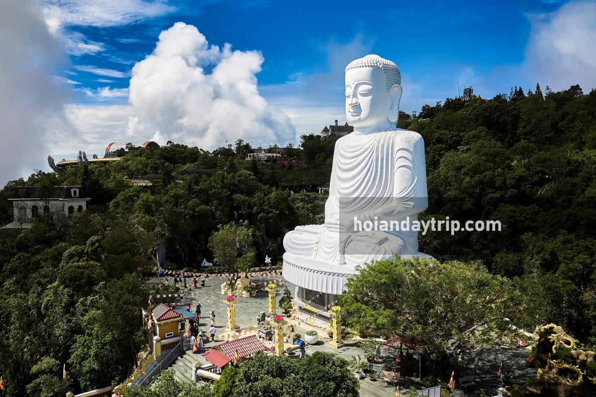 ba na hills buddha aerial view 3