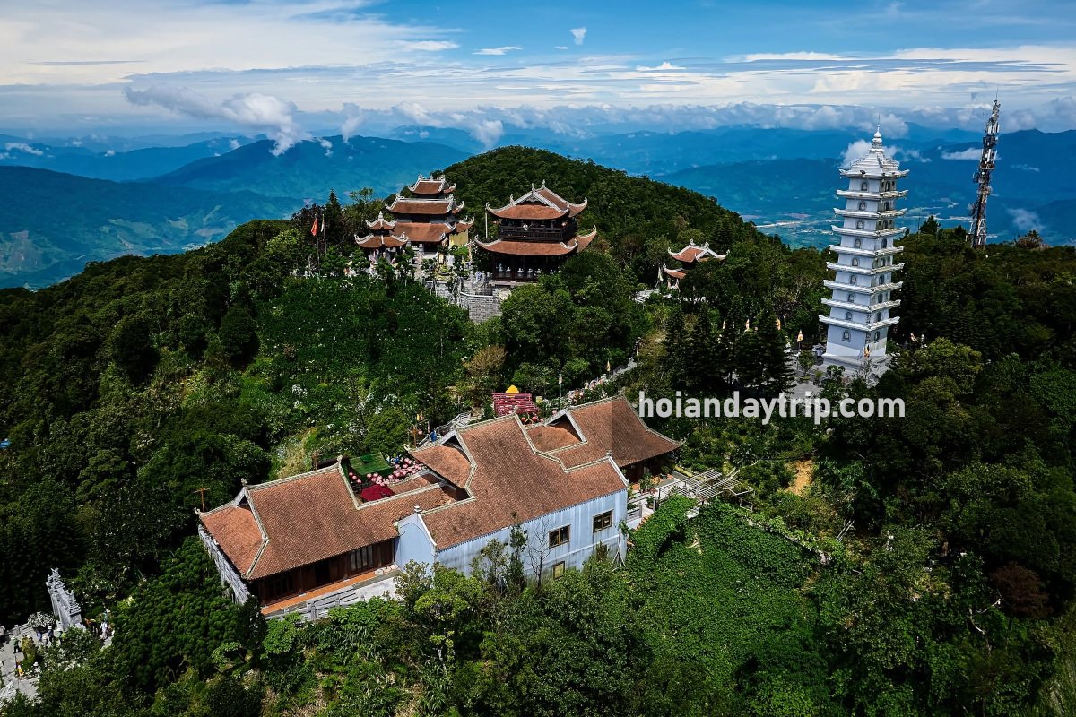 ba na hills peak aerial view 2