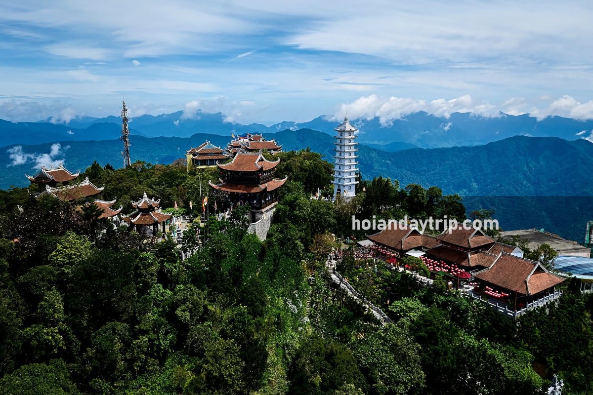 ba na hills peak aerial view 3